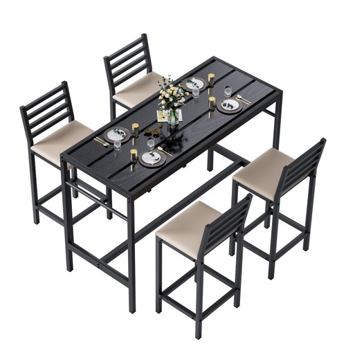 5pcs outdoor patio bar set - bar, 50"