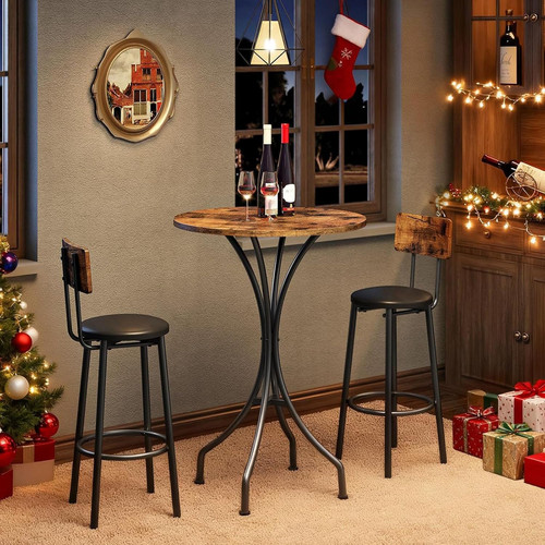 Round high top bar - round, for