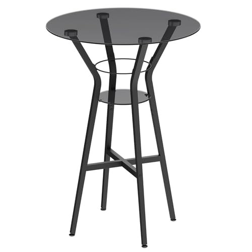 Round bar table tier high - round,