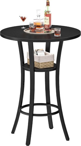 Round bar table tier - table, 2-tier